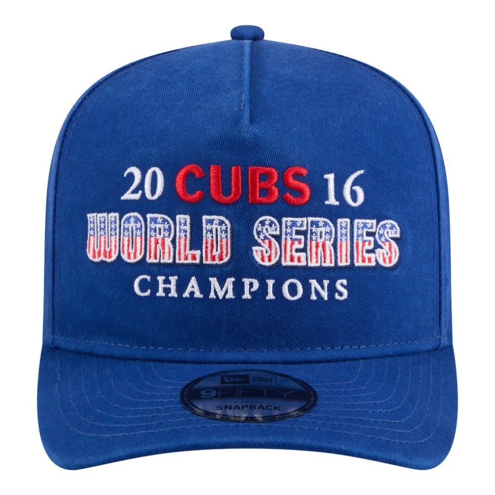 MLB Chicago Cubs New Era 2016 World Series Champions Historic 9FIFTY A-Frame Snapback Hat