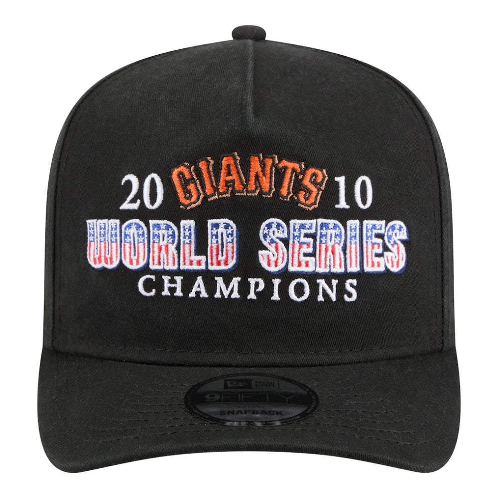 MLB San Francisco Giants New Era 2010 World Series Champions Historic 9FIFTY A-Frame Snapback Hat