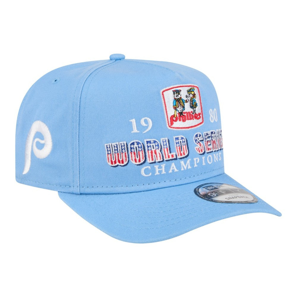 MLB Philadelphia Phillies New Era 1980 World Series Champions Throwback 9FIFTY A-Frame Snapback Hat
