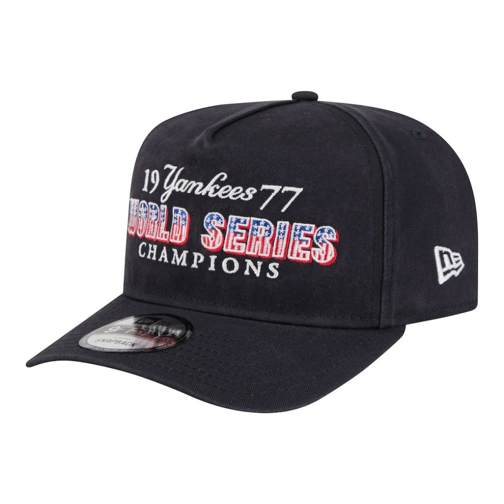 MLB New York Yankees New Era 1977 World Series Champions Throwback 9FIFTY A-Frame Snapback Hat