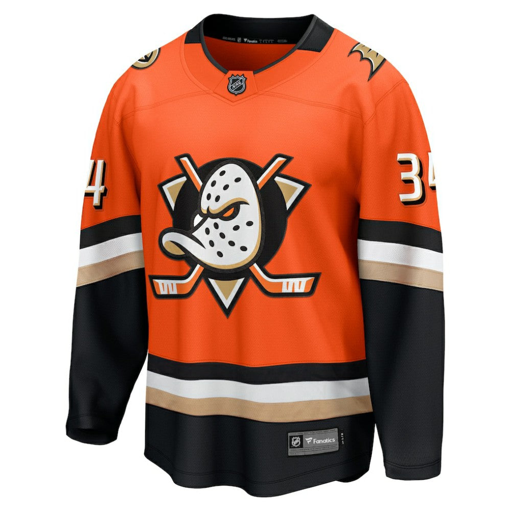 NHL Orange Petr Mrazek Anaheim Ducks Fanatics Home Breakaway Jersey