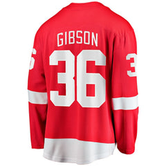 NHL Red John Gibson Detroit Red Wings Fanatics Home Breakaway Jersey