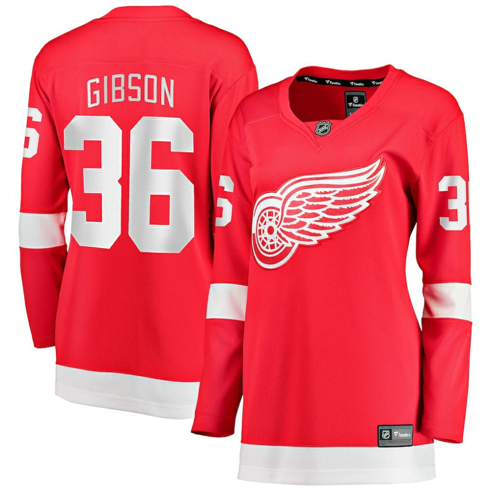 NHL Red John Gibson Detroit Red Wings Fanatics Women's Home Breakaway Jersey