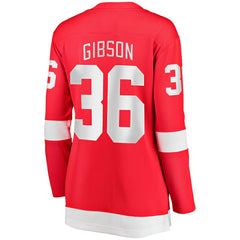 NHL Red John Gibson Detroit Red Wings Fanatics Women's Home Breakaway Jersey