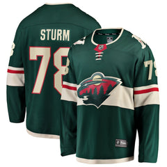 NHL Green Nico Sturm Minnesota Wild Fanatics Home Breakaway Jersey