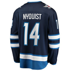 NHL Navy Gustav Nyquist Winnipeg Jets Fanatics Home Breakaway Jersey