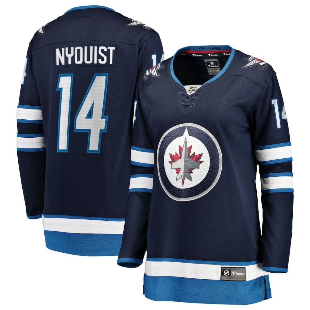 NHL Navy Gustav Nyquist Winnipeg Jets Fanatics Women's Home Breakaway Jersey