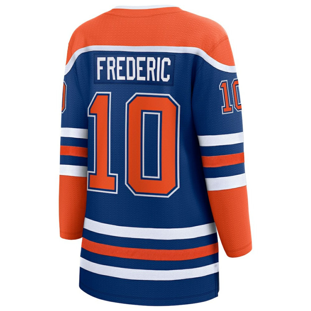 NHL Royal Trent Frederic Edmonton Oilers Fanatics Women's Home Breakaway Jersey