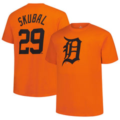 MLB Tarik Skubal Detroit Tigers Fanatics Big & Tall Name & Number T-Shirt
