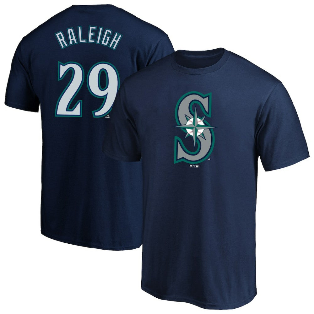 MLB Cal Raleigh Seattle Mariners Fanatics Big & Tall Name & Number T-Shirt