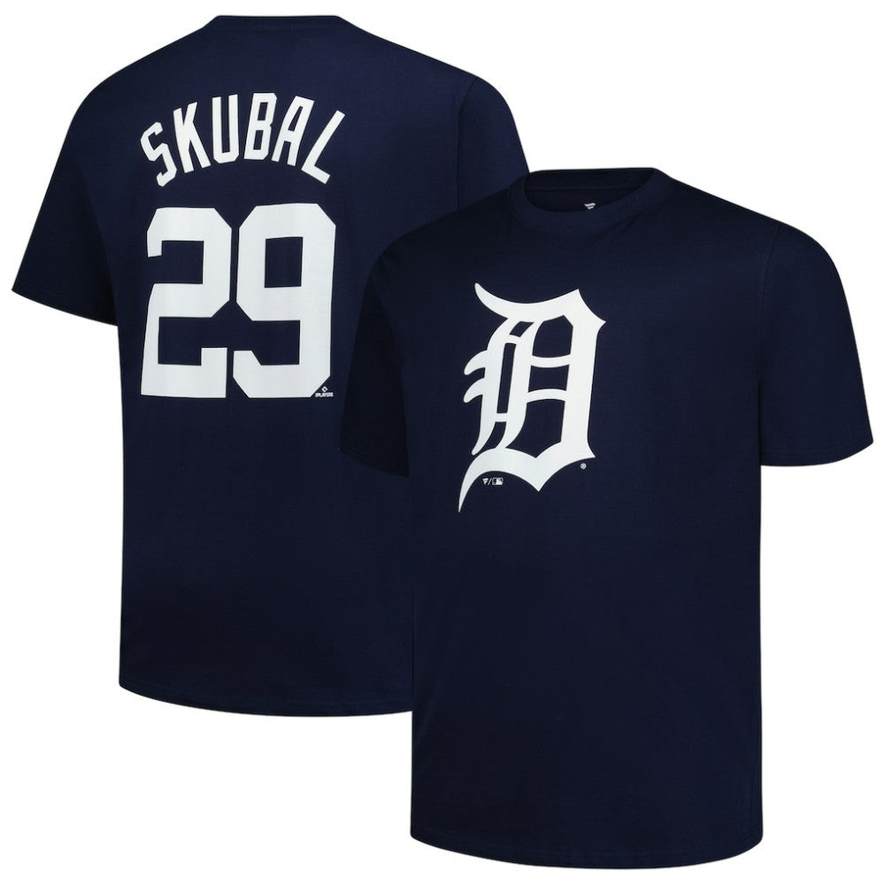 MLB Tarik Skubal Detroit Tigers Fanatics Big & Tall Name & Number T-Shirt