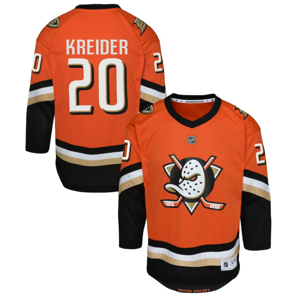 NHL Orange Chris Kreider Anaheim Ducks Outerstuff Youth Home Replica Jersey