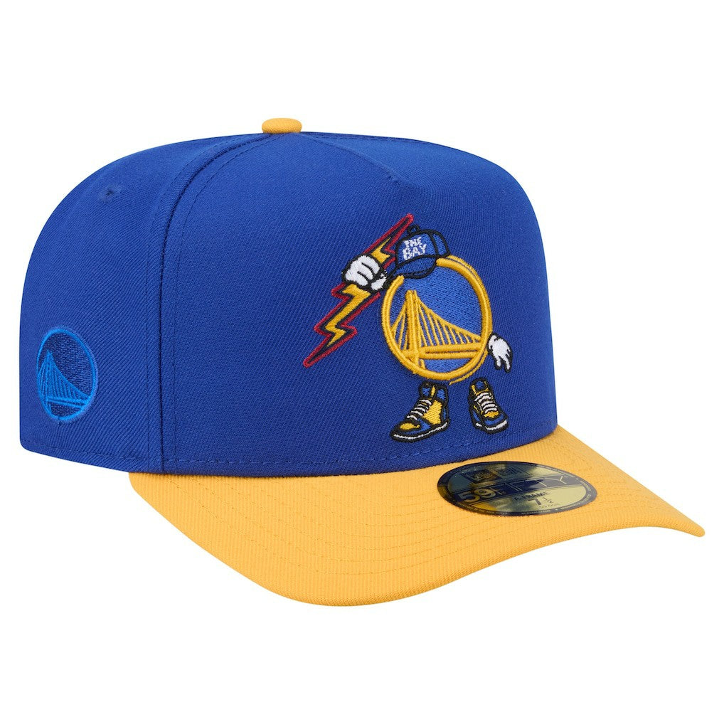 NBA Golden State Warriors Injection Cartoon Logo A-Frame 59FIFTY Fitted Hat sale