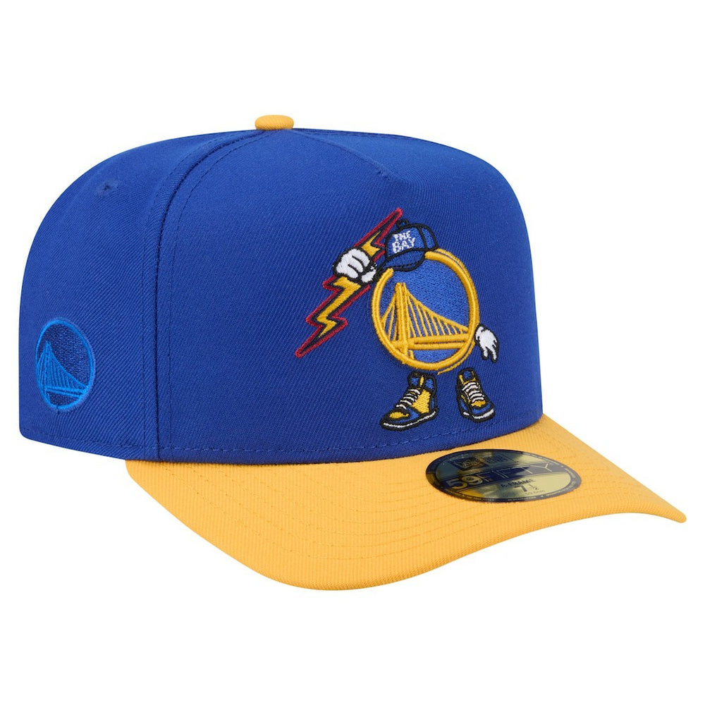 NBA Golden State Warriors Injection Cartoon Logo A-Frame 59FIFTY Fitted Hat sale