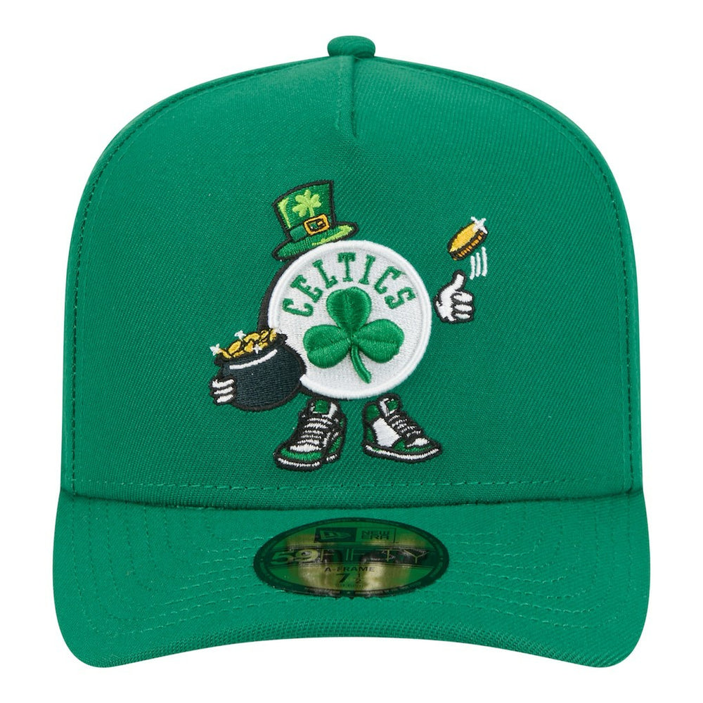 NBA Boston Celtics Injection Cartoon Logo A-Frame 59FIFTY Fitted Hat