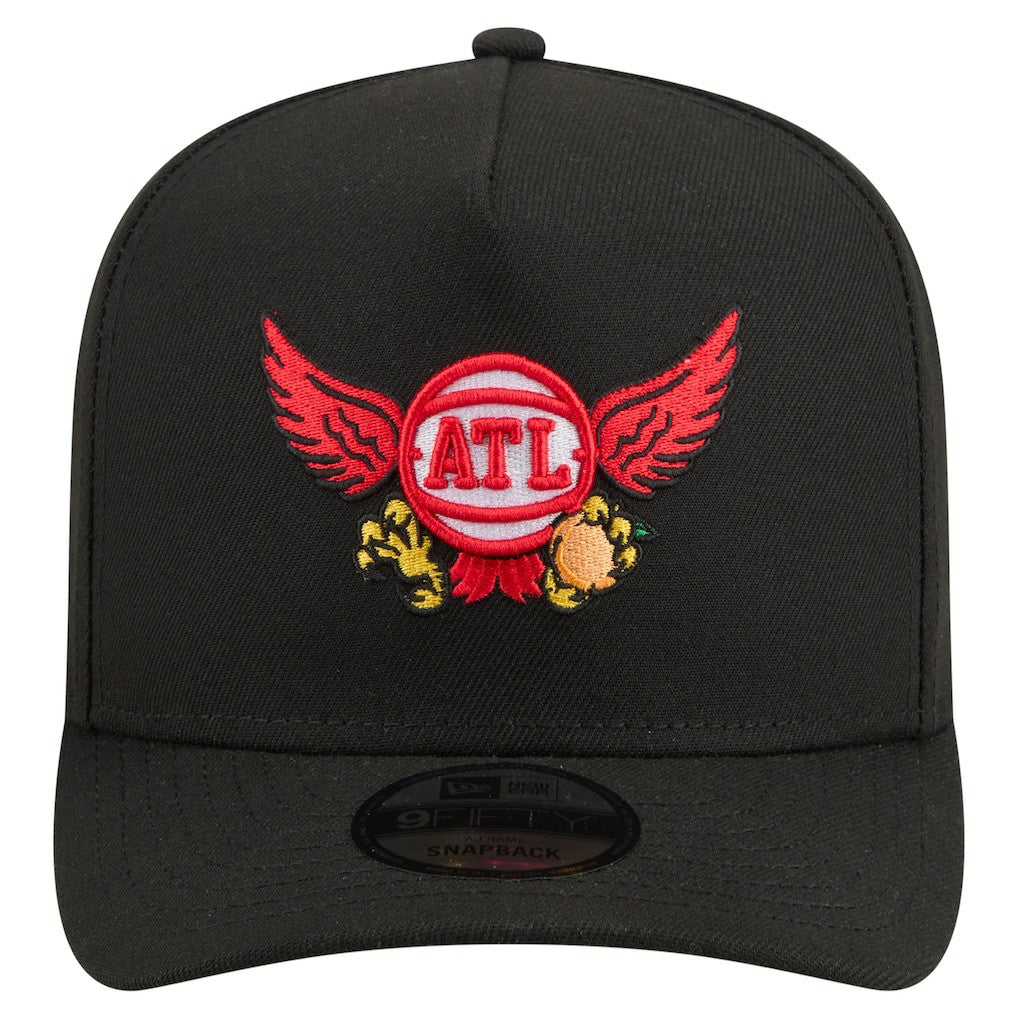 NBA Atlanta Hawks Injection Cartoon Logo A-Frame 9FIFTY Adjustable Hat