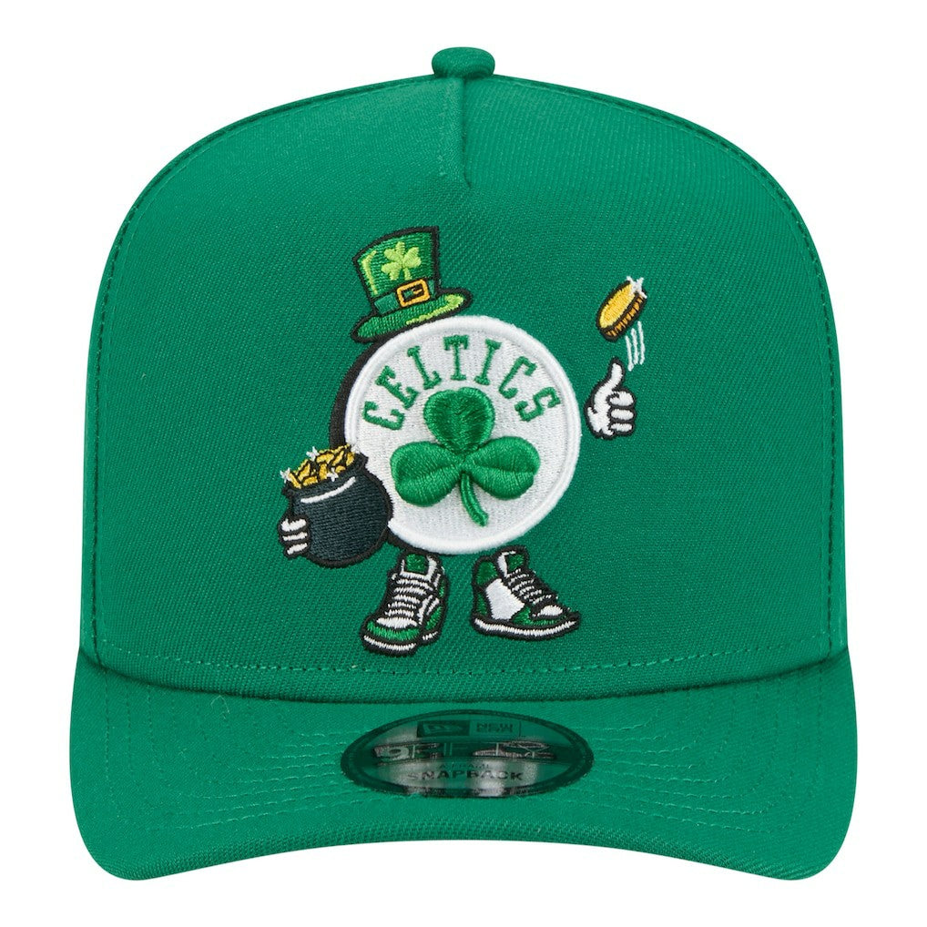 NBA Boston Celtics Injection Cartoon Logo A-Frame 9FIFTY Adjustable Hat