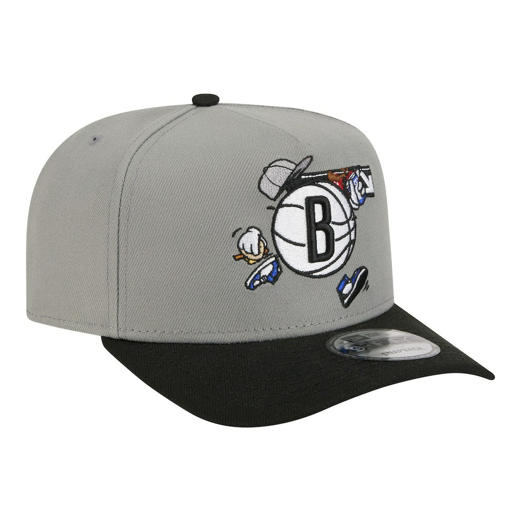 NBA Brooklyn Nets Injection Cartoon Logo A-Frame 9FIFTY Adjustable Hat
