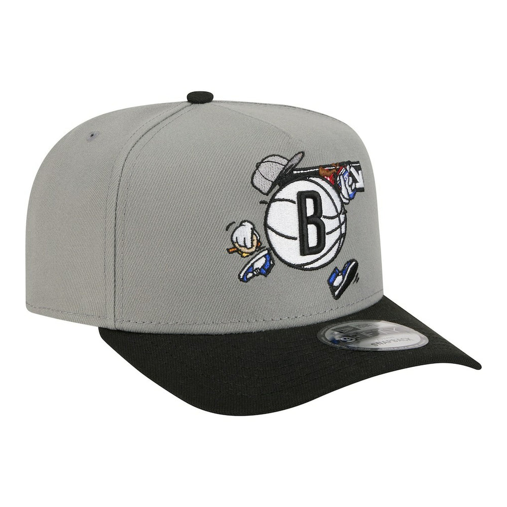 NBA Brooklyn Nets Injection Cartoon Logo A-Frame 9FIFTY Adjustable Hat