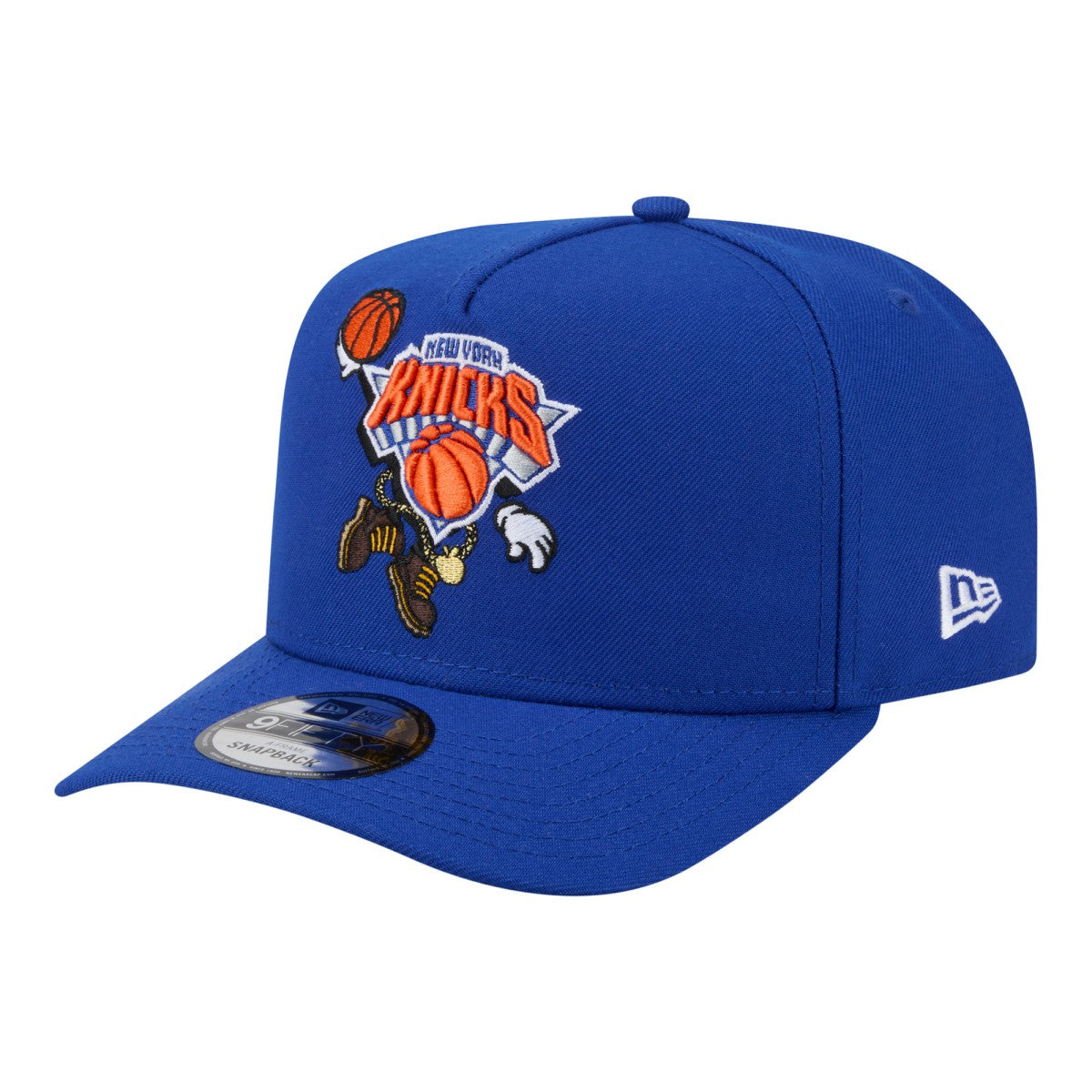 NBA New York Knicks Injection Cartoon Logo A-Frame 9FIFTY Adjustable Hat