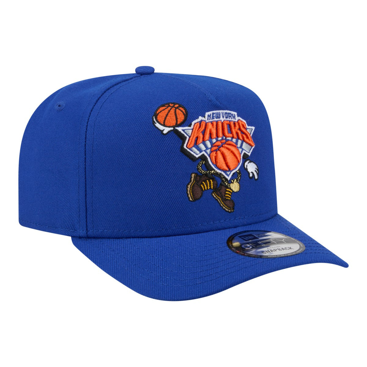 NBA New York Knicks Injection Cartoon Logo A-Frame 9FIFTY Adjustable Hat