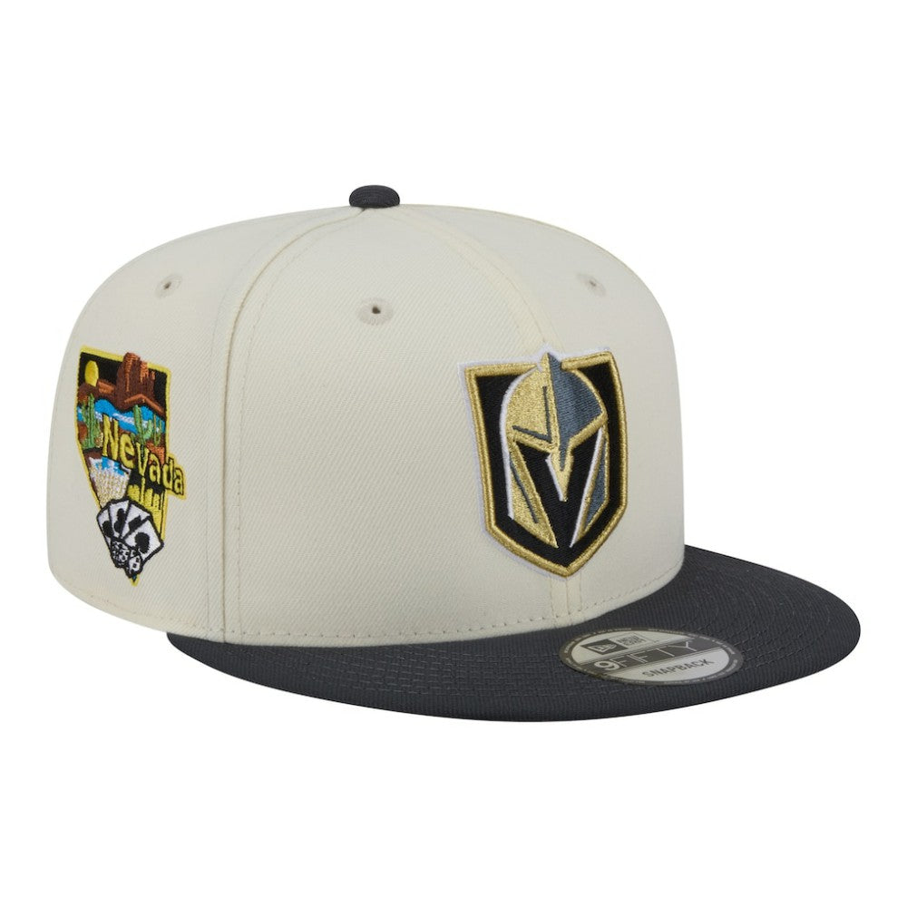NHL White/Charcoal Vegas Golden Knights New Era Injection Localized Two-Tone 9FIFTY Snapback Hat