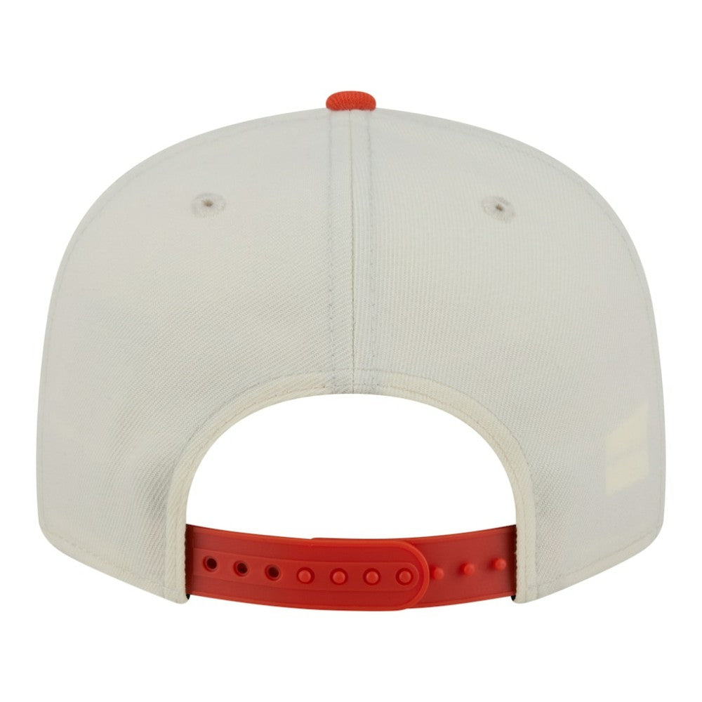 NHL White/Orange Anaheim Ducks New Era Injection Localized Two-Tone 9FIFTY Snapback Hat