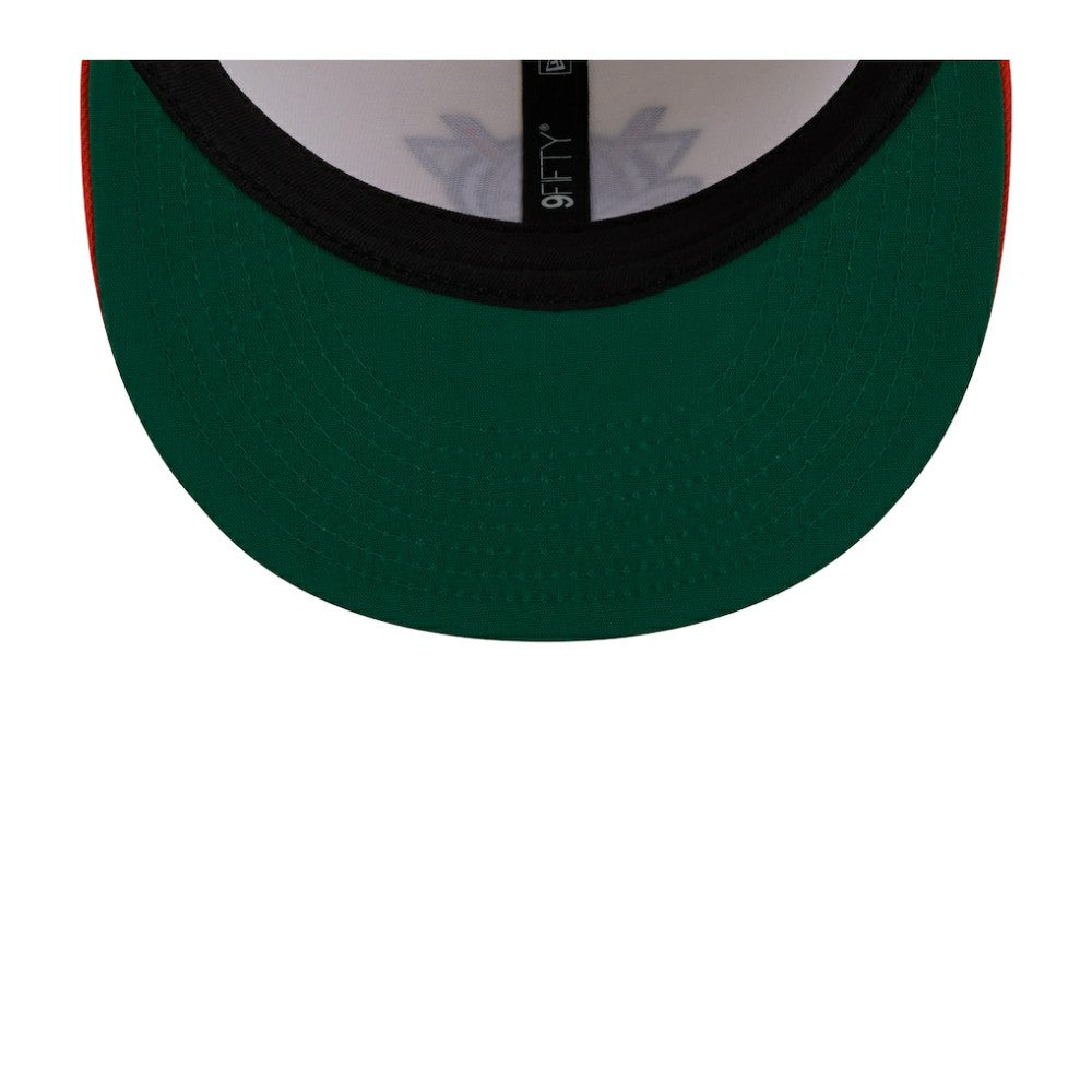 NHL White/Orange Anaheim Ducks New Era Injection Localized Two-Tone 9FIFTY Snapback Hat