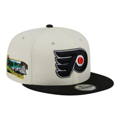 NHL White/Black Philadelphia Flyers New Era Injection Localized Two-Tone 9FIFTY Snapback Hat