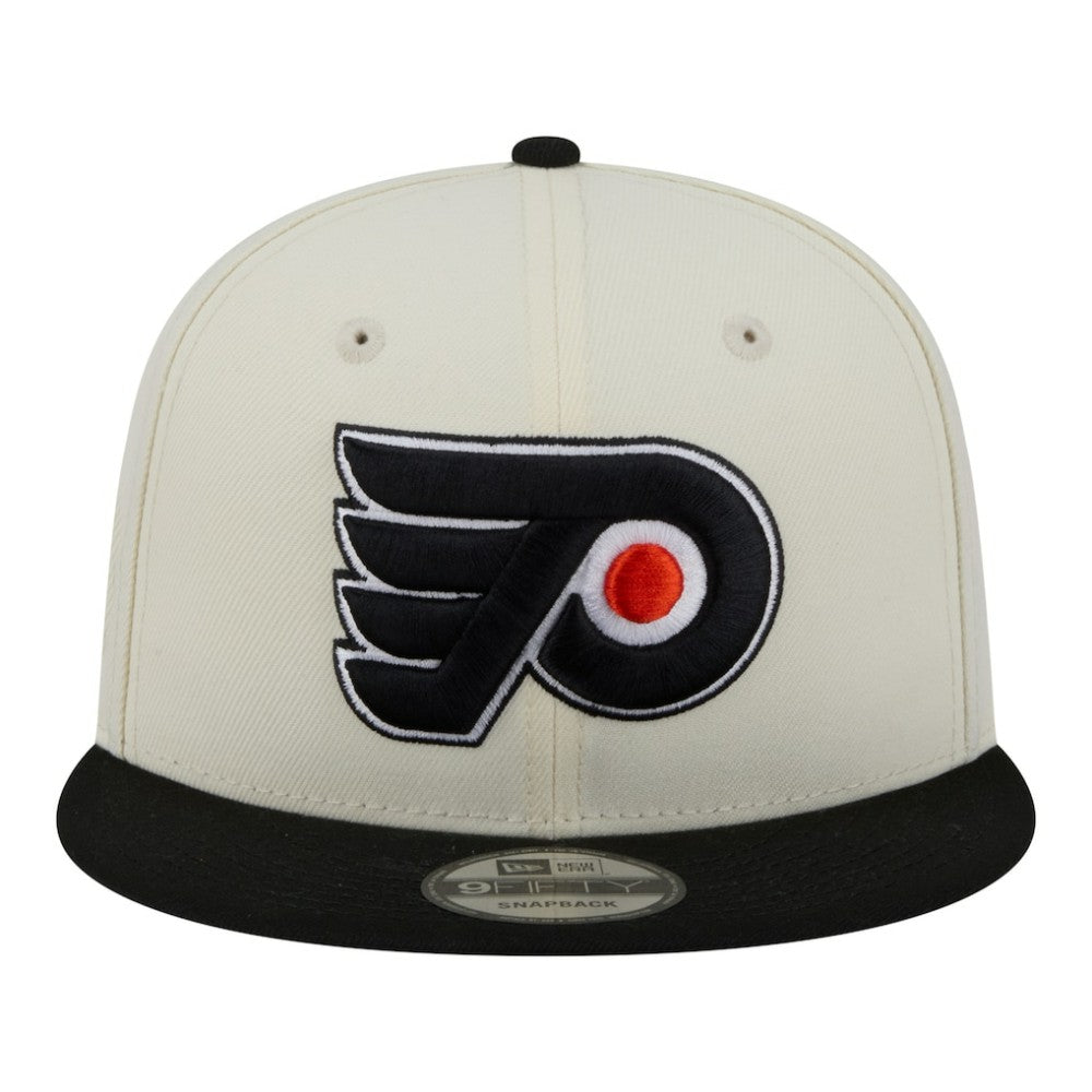 NHL White/Black Philadelphia Flyers New Era Injection Localized Two-Tone 9FIFTY Snapback Hat