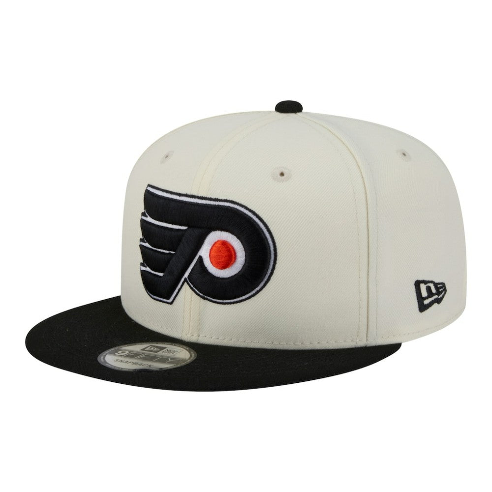 NHL White/Black Philadelphia Flyers New Era Injection Localized Two-Tone 9FIFTY Snapback Hat