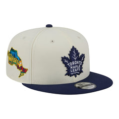 NHL White/Navy Toronto Maple Leafs New Era Injection Localized Two-Tone 9FIFTY Snapback Hat