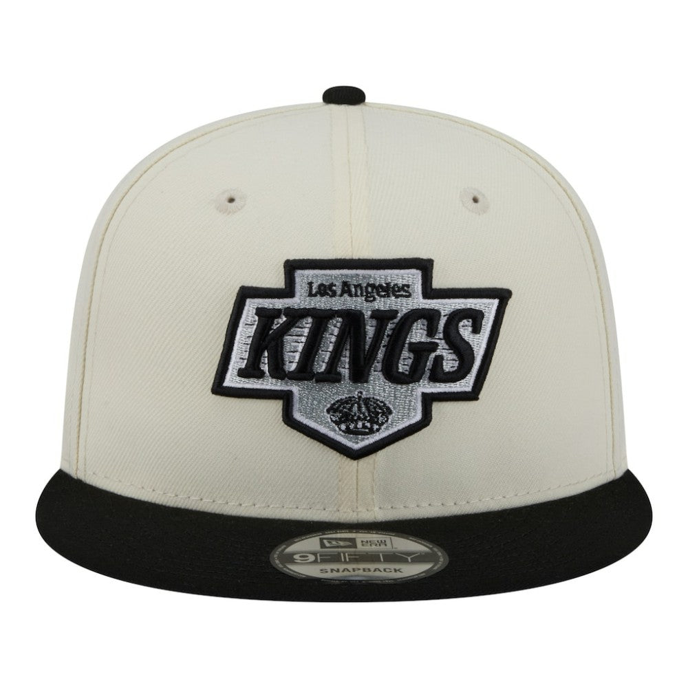 NHL White/Black Los Angeles Kings New Era Injection Localized Two-Tone 9FIFTY Snapback Hat