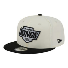 NHL White/Black Los Angeles Kings New Era Injection Localized Two-Tone 9FIFTY Snapback Hat
