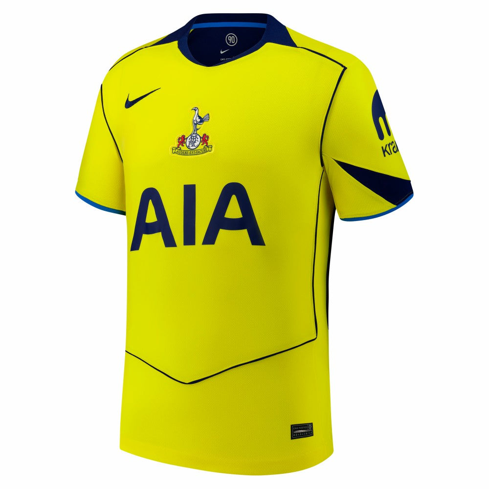 Tottenham Hotspur 2025/26 Third Replica Jersey - Nike Yellow