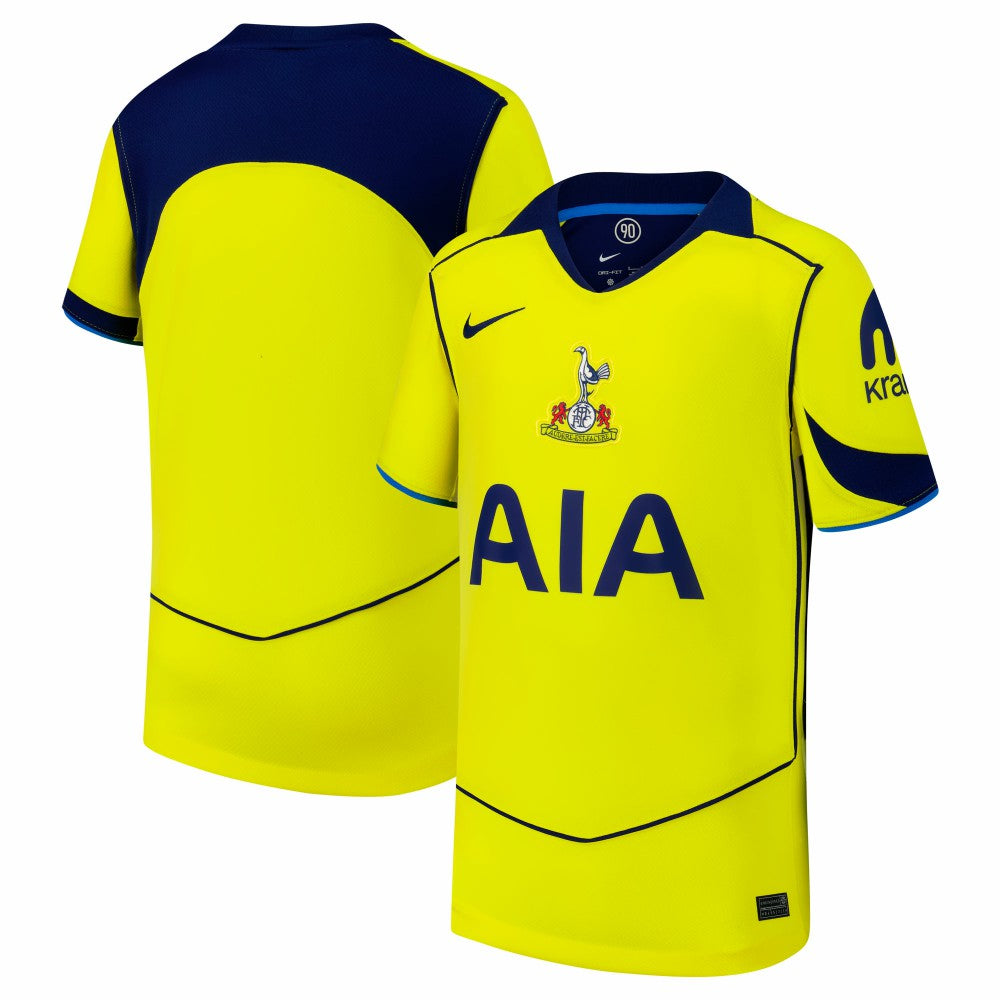 Tottenham Hotspur Youth 2025/26 Third Replica Jersey - Nike Yellow