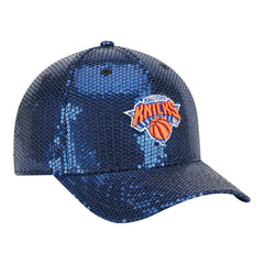 NBA New York Knicks Women's Sequin M-Crown 9FORTY Adjustable Hat