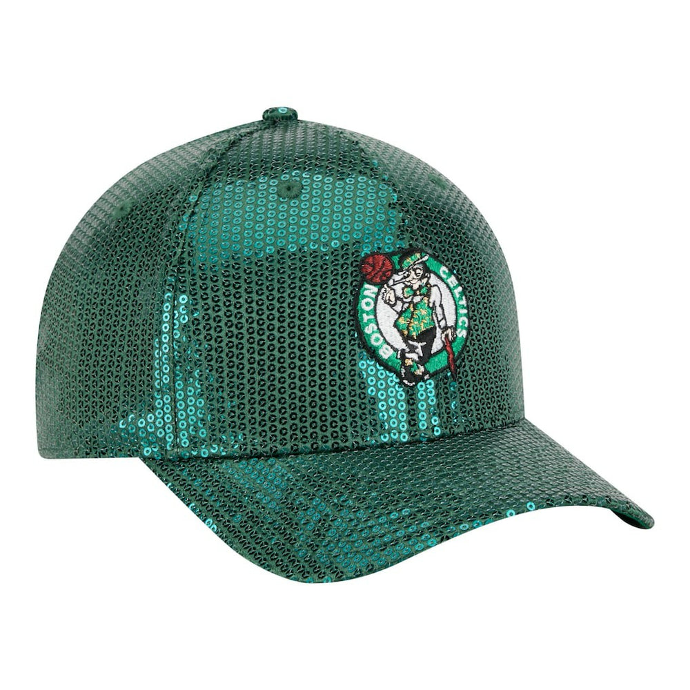 NBA Boston Celtics Women's Sequin M-Crown 9FORTY Adjustable Hat