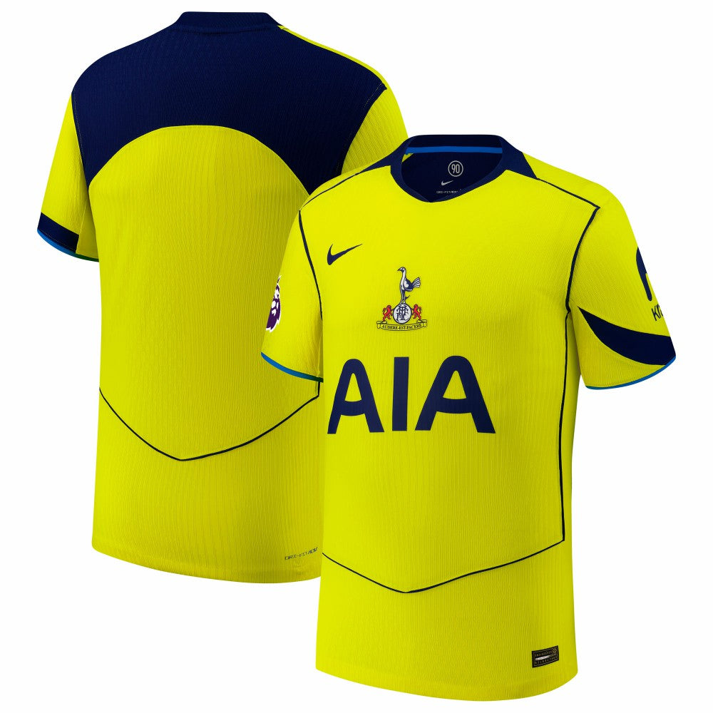 Tottenham Hotspur 2025/26 Third Jersey with Patch - Nike Yellow