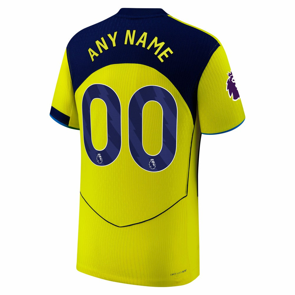 Tottenham Hotspur 2025/26 Third Custom Jersey - Nike Yellow