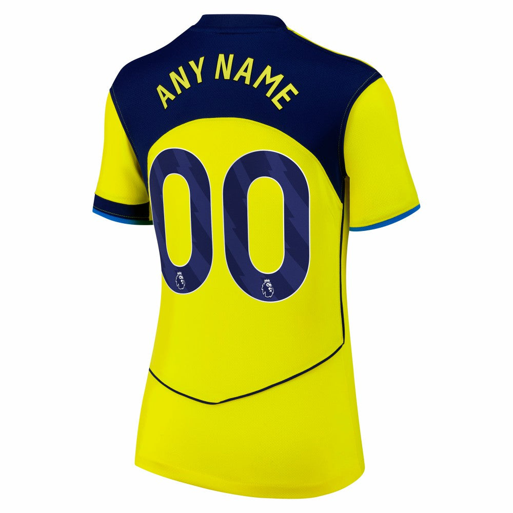 Tottenham Hotspur Women's 2025/26 Third Replica Custom Jersey - Nike Yellow