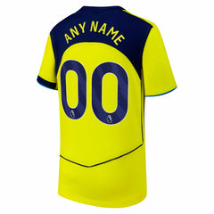 Tottenham Hotspur Youth 2025/26 Third Replica Custom Jersey - Nike Yellow