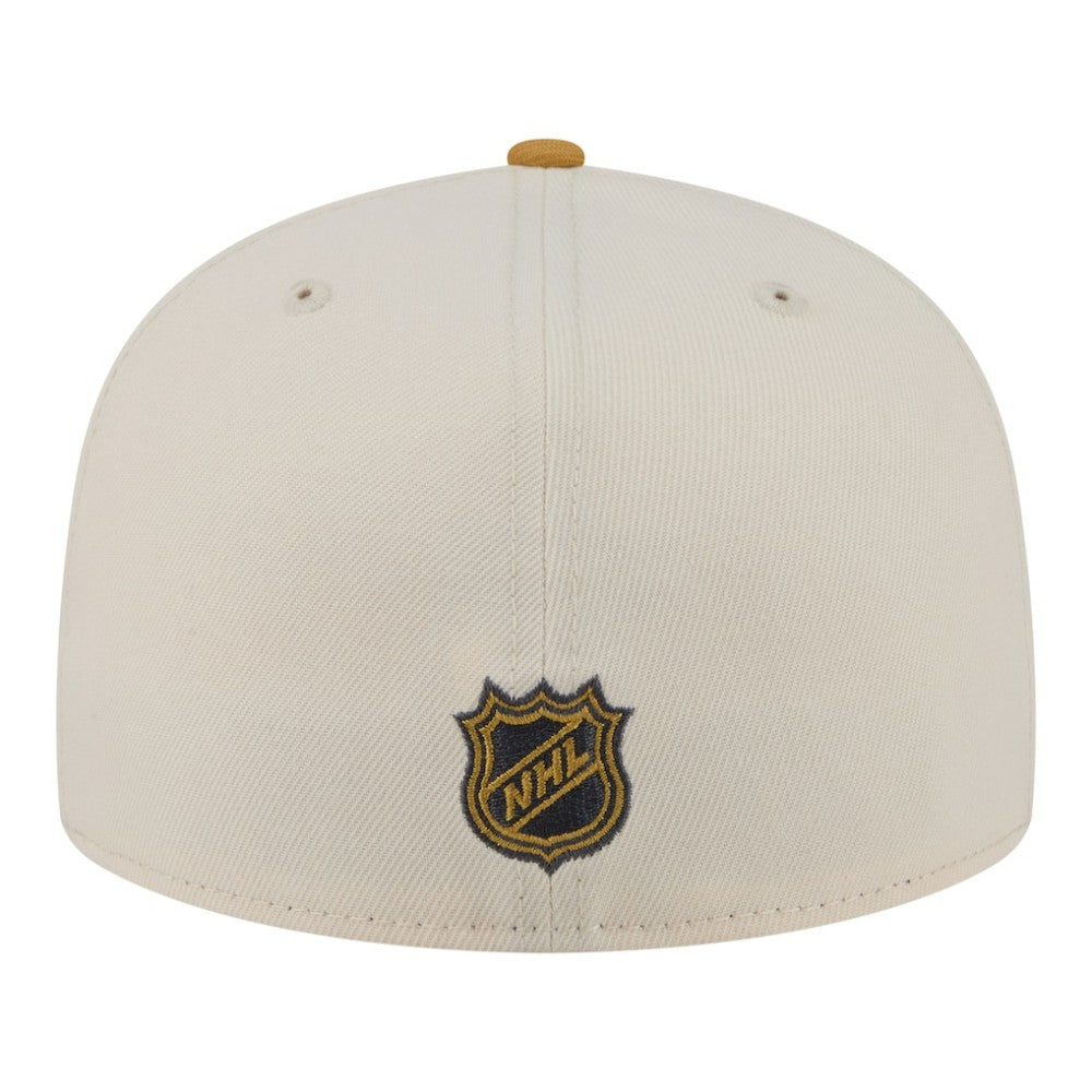 NHL Cream/Tan Anaheim Ducks New Era Colorpack Two-Tone 59FIFTY Fitted Hat
