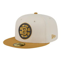 NHL Cream/Tan Boston Bruins New Era Colorpack Two-Tone 59FIFTY Fitted Hat