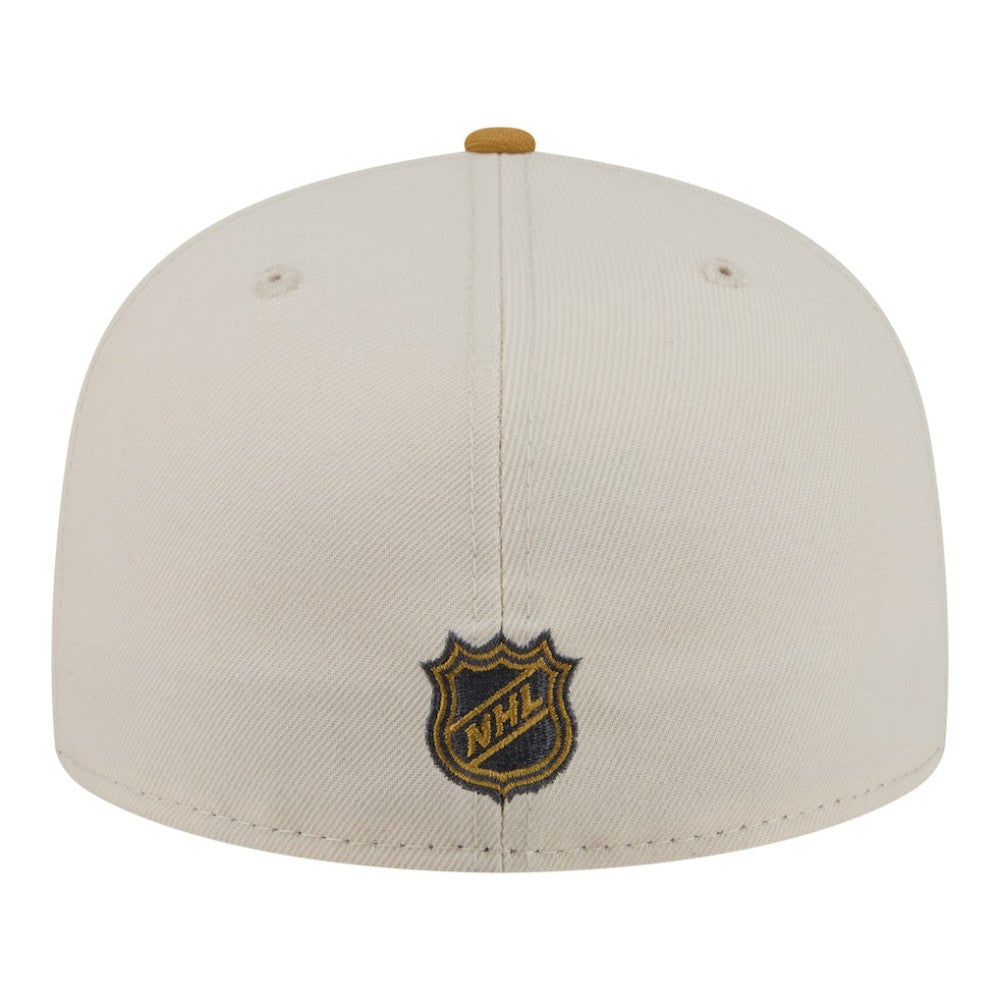 NHL Cream/Tan Chicago Blackhawks New Era Colorpack Two-Tone 59FIFTY Fitted Hat