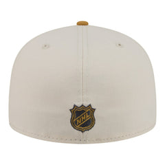 NHL Cream/Tan Chicago Blackhawks New Era Colorpack Two-Tone 59FIFTY Fitted Hat