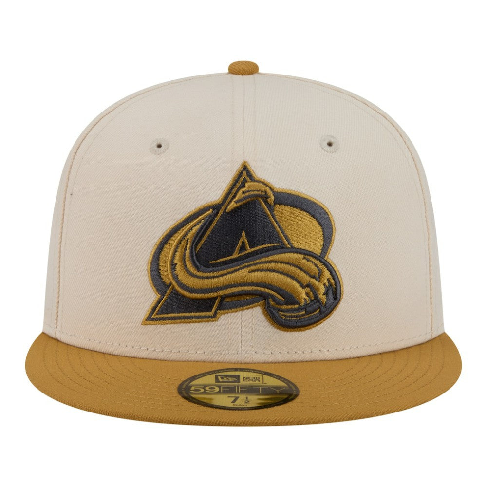 NHL Cream/Tan Colorado Avalanche New Era Colorpack Two-Tone 59FIFTY Fitted Hat