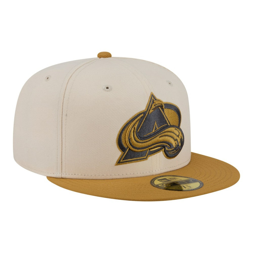NHL Cream/Tan Colorado Avalanche New Era Colorpack Two-Tone 59FIFTY Fitted Hat