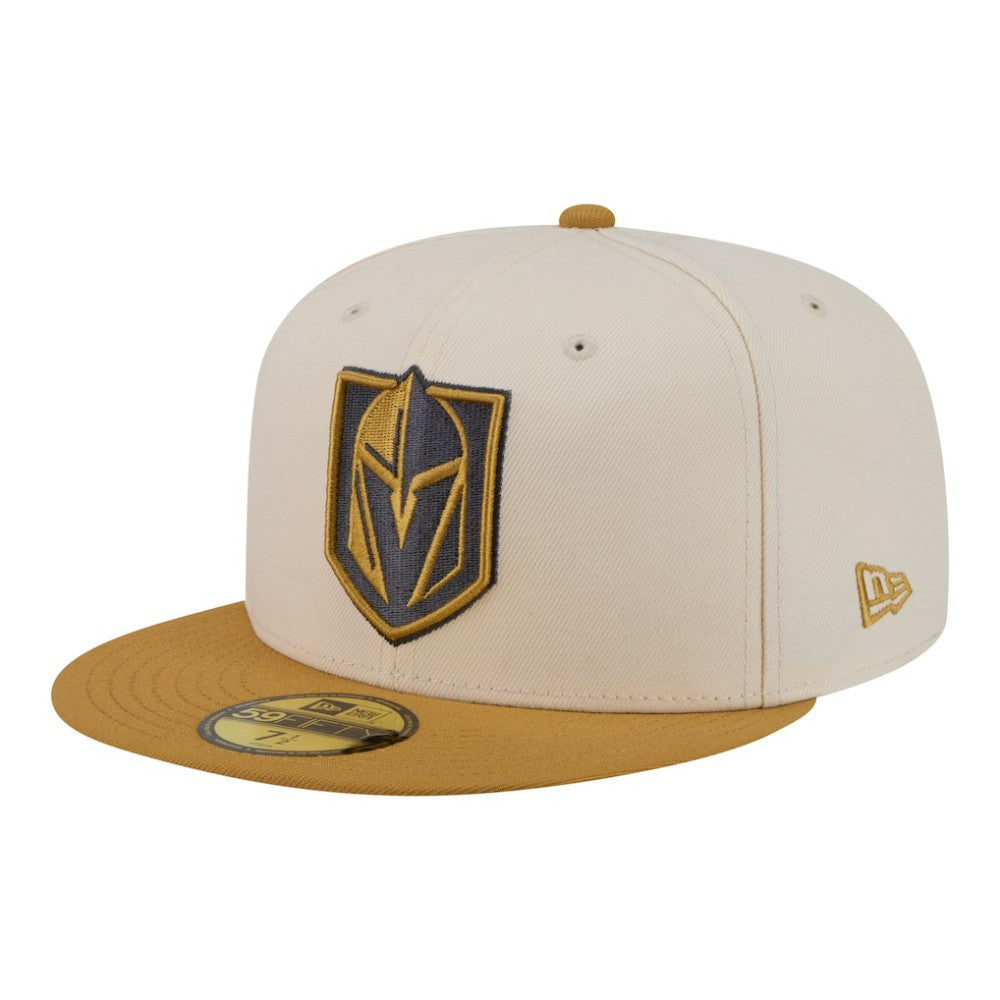 NHL Cream/Tan Vegas Golden Knights New Era Colorpack Two-Tone 59FIFTY Fitted Hat