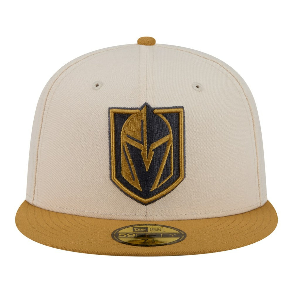 NHL Cream/Tan Vegas Golden Knights New Era Colorpack Two-Tone 59FIFTY Fitted Hat